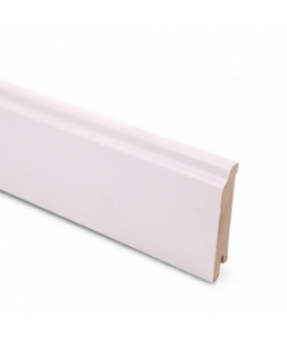 ПЛИНТУС ШПОНИРОВАННЫЙ LAB ARTE WHITE 80Х15Х2500
